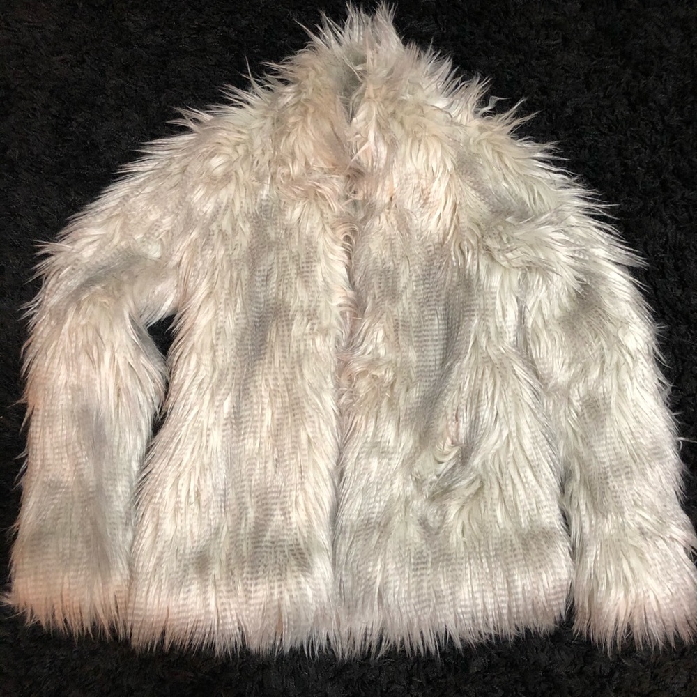 Abercrombie Kids faux fur coat